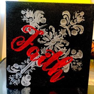 FAITH canvas sign